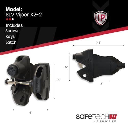 ViperX5 Two-Sided Gate Latch No Post Drilling Replacement Parts Included