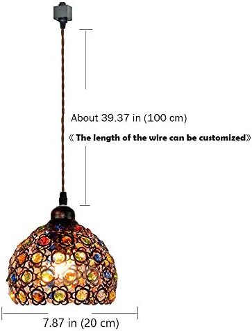 Kiven 1-Light Bohemia Pendant Light with Chrome Finish