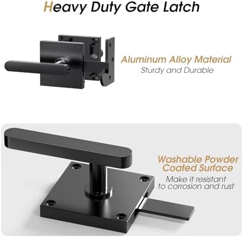Sturdy Durable Wooden Fence Gate Latch