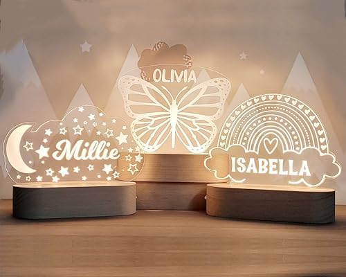 Customized Baby Night Light with Name and Design