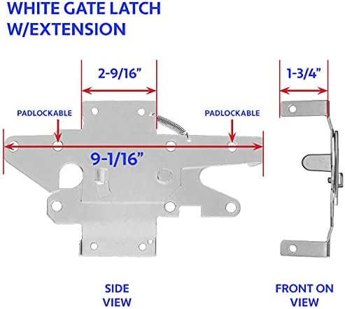 Secure Vinyl Gate Latch for Wood or PVC Fencing