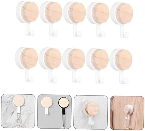 10Pcs Wall Mounted Pasting Hooks for Home Chic Storage