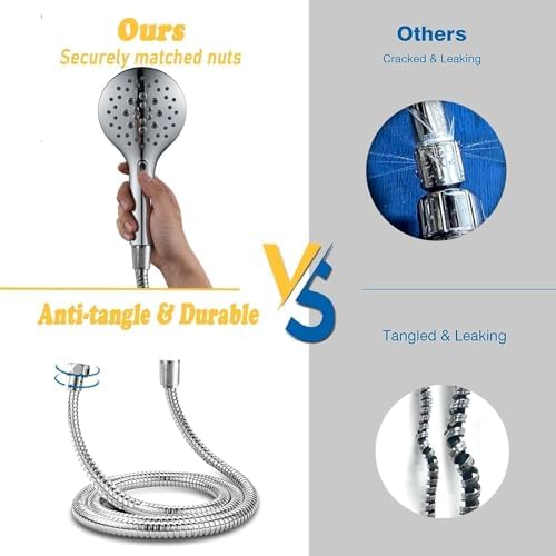 High-Pressure Dual Shower Head with Magnetic Bellearly