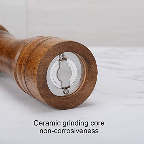XWXO Oak Wood Salt Pepper Grinder Set - Pack of 2