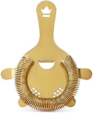 Cocktail Kingdom Buswell 4-Prong Hawthorne Strainer - Gold-Plated