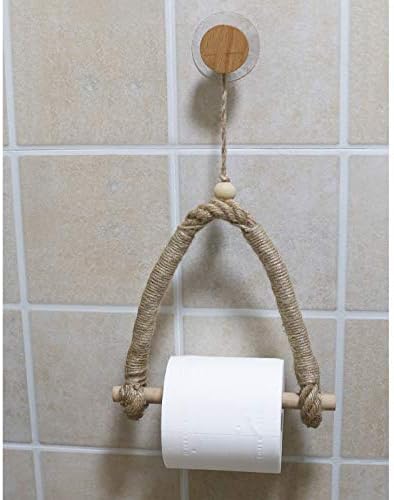 Poitemsic Jute Rope Toilet Paper Holder