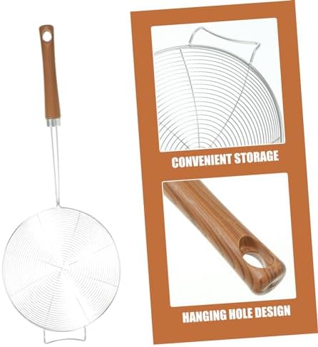304 Stainless Steel Colander with Wooden Handle Spider Skimmer