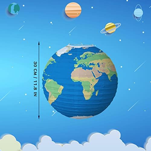 8Pack Paper Lanterns Planets Space Theme Decorations