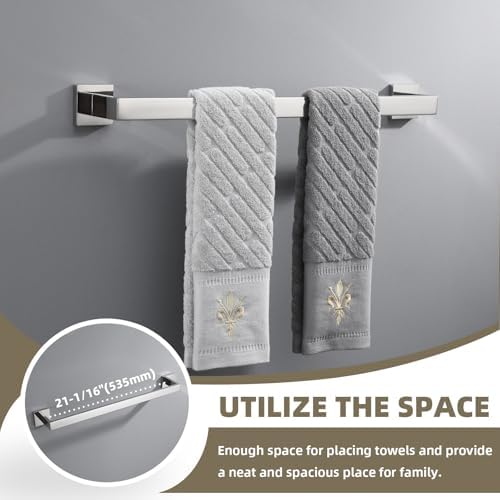 Suyar 4-Piece Chrome Bathroom Hardware Set