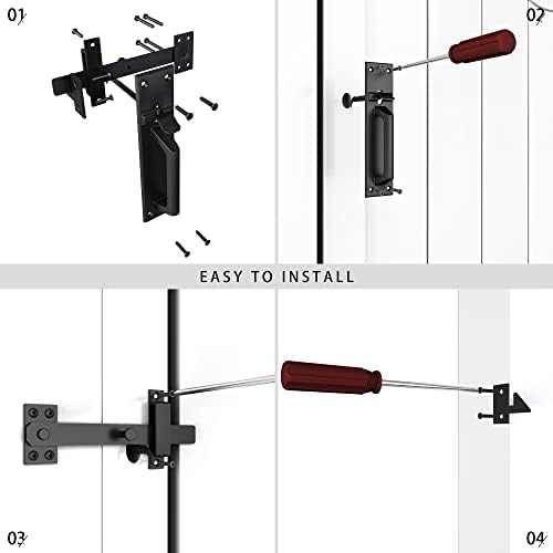 Heavy-Duty Gate Latch for Outdoor Garden Use