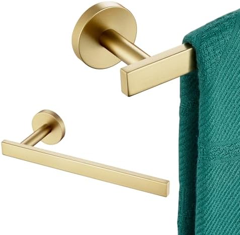 32 Inch Brushed Gold Towel Bar with Holder and Bracket AN4001GD-L32