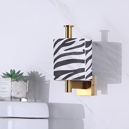 Suyar Brushed Gold Toilet Paper Holder Wall Mount