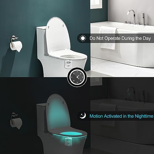 ZSZT Toilet Night Light with 8 Color Options