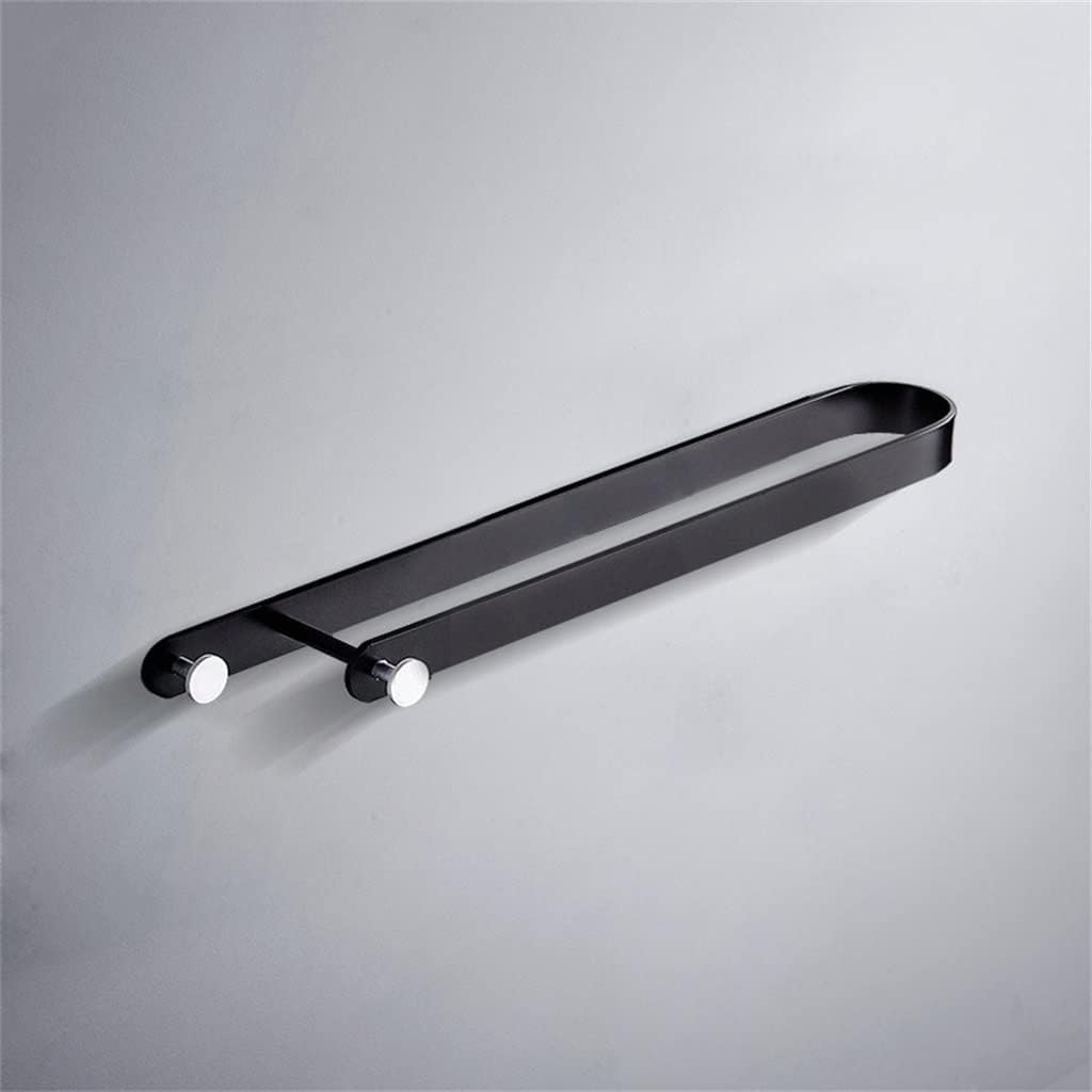 Black Towel Bar 35CM Wall-Mounted Towel Rack 1