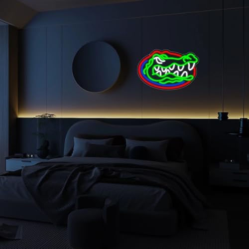 Florida Gators Neon Wall Sign LED Light for Bedroom