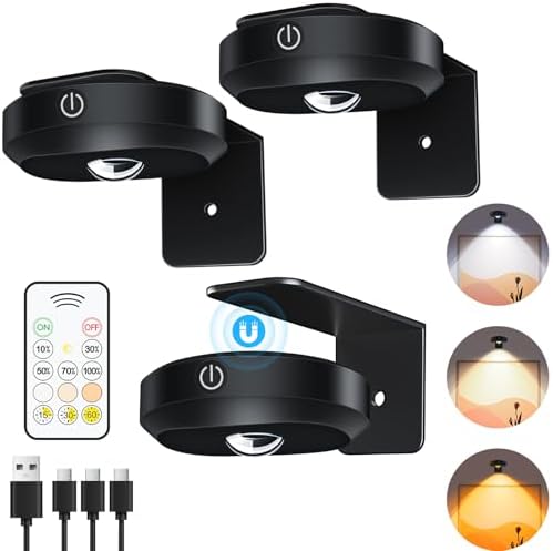 WILLED 3 Pack Picture Frame Lights with Remote