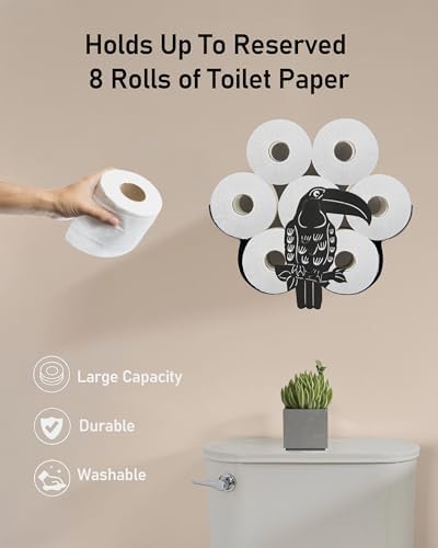 Toucan Toilet Paper Holder for 8 Rolls