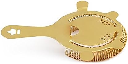 Cocktail Kingdom Buswell 4-Prong Hawthorne Strainer - Gold-Plated
