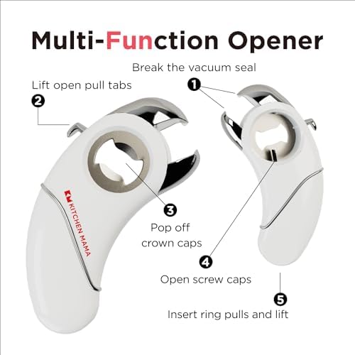 Kitchen Mama Epic One Multifunction Opener White