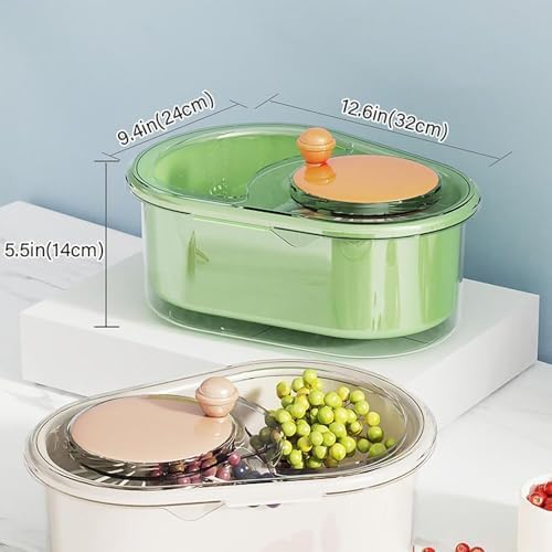 Cmeilau 2025 Fruit Cleaner Spinner Manual Portable