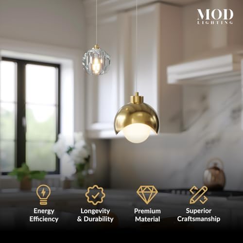 MOD LIGHTING Diana Modern Gold Pendant Light Fixtures