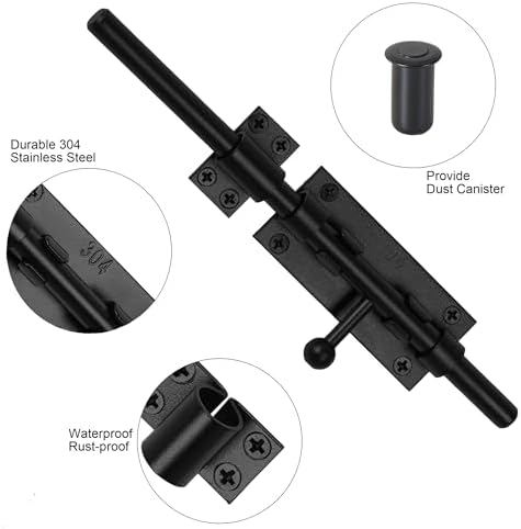 Barrel Bolt Latch Outdoor Gate Hardware