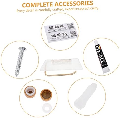 Wall-Mounted Toilet Paper Holder with Shelf