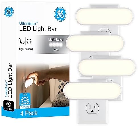 GE Ultrabrite LED Light Bar Night Light 4 Pack