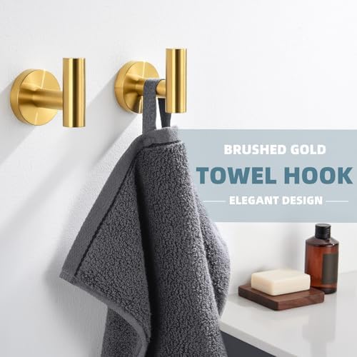 APLusee 304 Stainless Steel Towel Ring Set