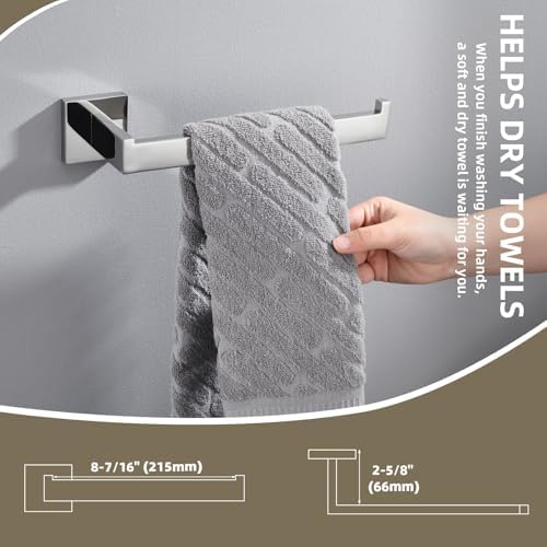 Suyar 4-Piece Chrome Bathroom Hardware Set