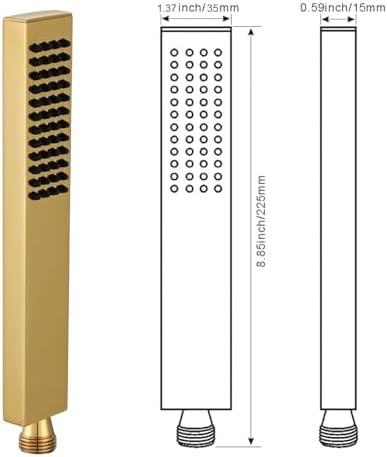 Asyas Premium Handheld Shower Wand