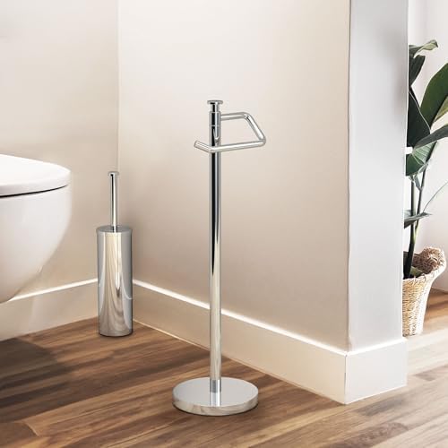 Gatco 1435C Chrome Freestanding Toilet Paper Holder 1