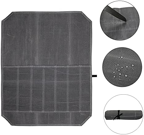 SNOMEL Knife Storage Bag with 7 Pockets Green