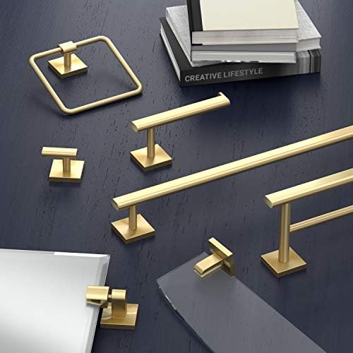 Gatco 4063 Bathroom Toilet Paper Holder Brushed Brass