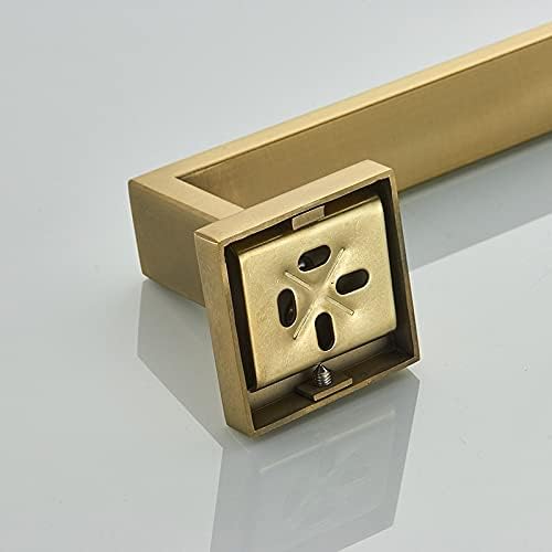 Sturdy Gold-plated Bath Shelf Set with Adjustable Hangers