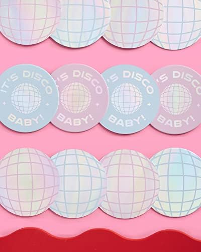 Xo Fetti Disco Party Drink Coasters - 16 pcs