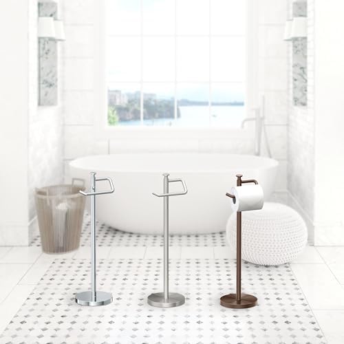 Gatco 1435C Chrome Freestanding Toilet Paper Holder 1