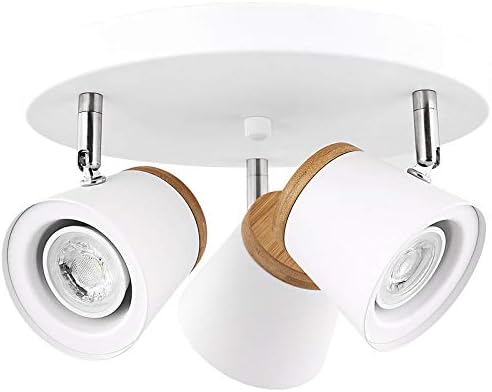 TeHenoo 3-Light Ceiling Spotlight with Bamboo Accent