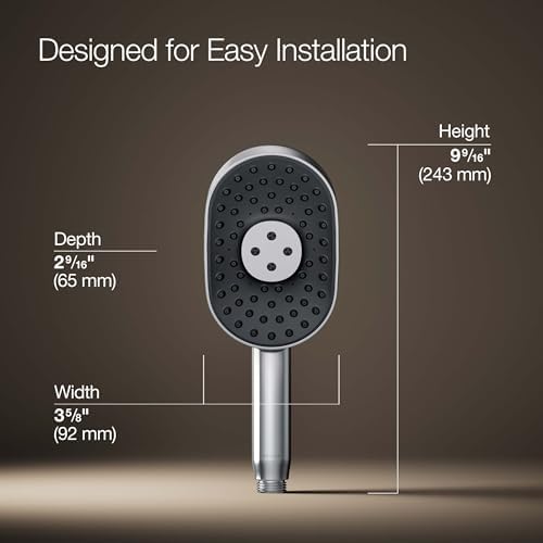 Elevate Your Bathroom Experience with the Kohler 26284-CP Statement Oblong Hand Shower