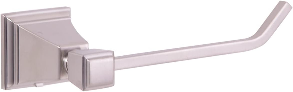 Design House 560490 Torino Euro Toilet Paper Holder Satin Nickel Modern Durable