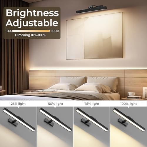 Afyuol 16in Battery Operated Picture Light with Remote Control 1