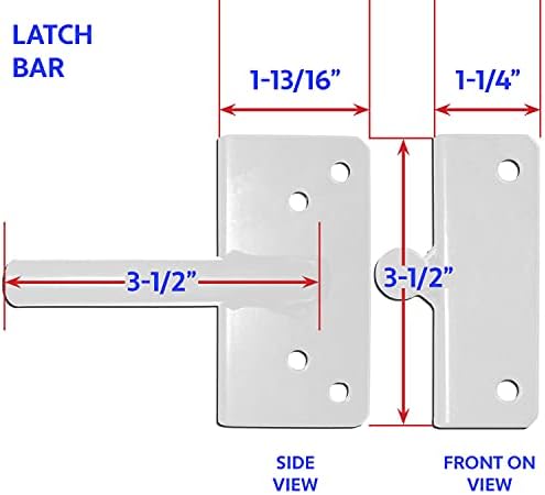 Secure Vinyl Gate Latch for Wood or PVC Fencing