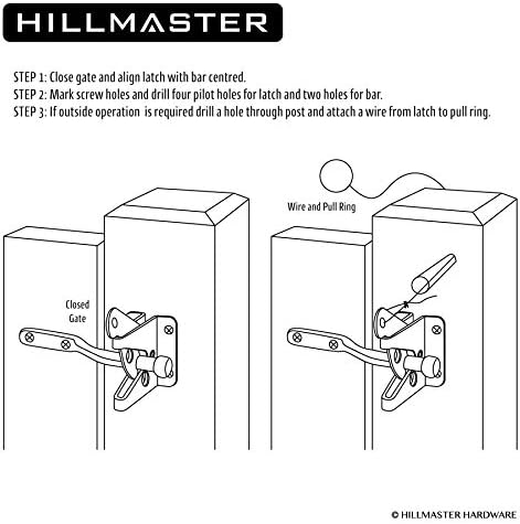 Secure Garden Gate Latch with Self-Closing Mechanism