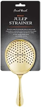 Final Touch Julep Strainer with Brass Finish