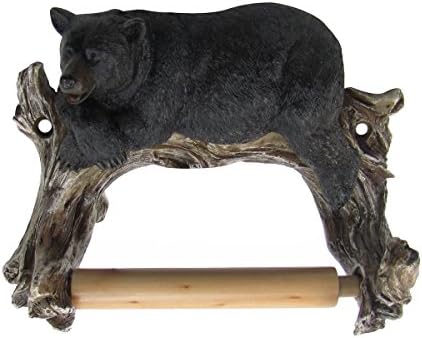 Treasure Gurus Black Bear TP Holder Wall Mount