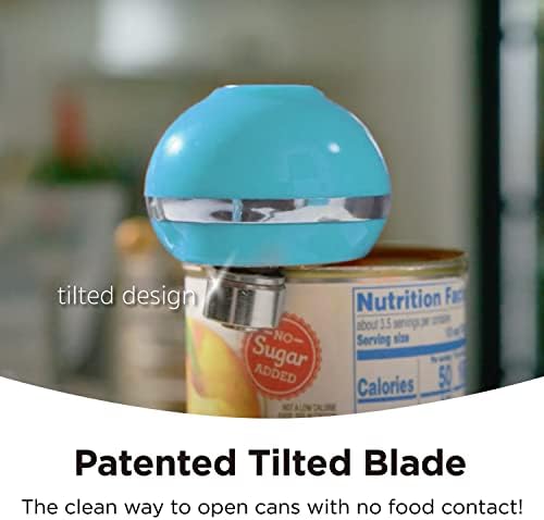 Kitchen Mama Mini Electric Can Opener - One Button 360 Cut Safe Portable