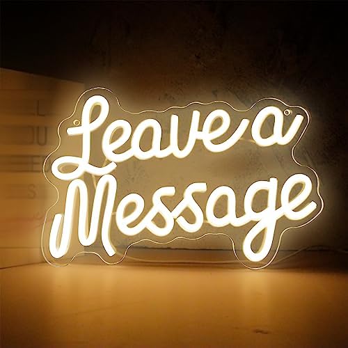 Dracey Leave a Message Neon Sign Wall Decor