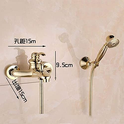 Double-Handled Wall-Mounted Shower Head Kit