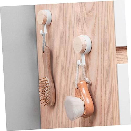 HEALLILY 10 Pack Strong Round Hooks for Bathroom Kitchen Wall
