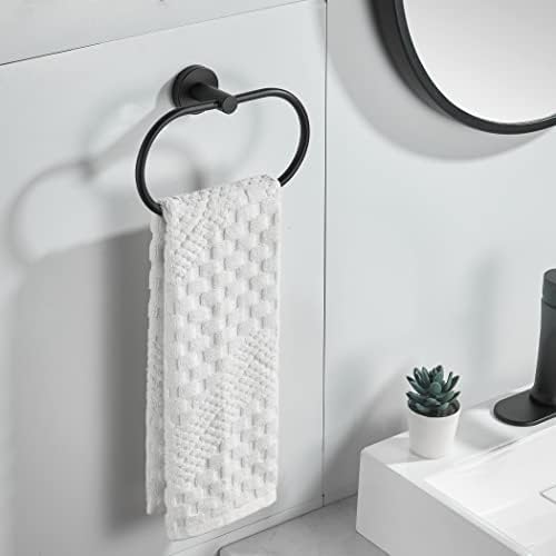FORBATH Black Toilet Paper Holder 2 Pieces Wall Mount